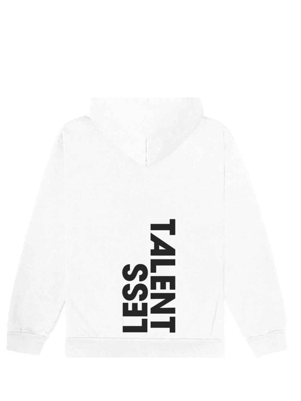 White 'TALENTLESS' Graphic Hoodie - Men's SMALL